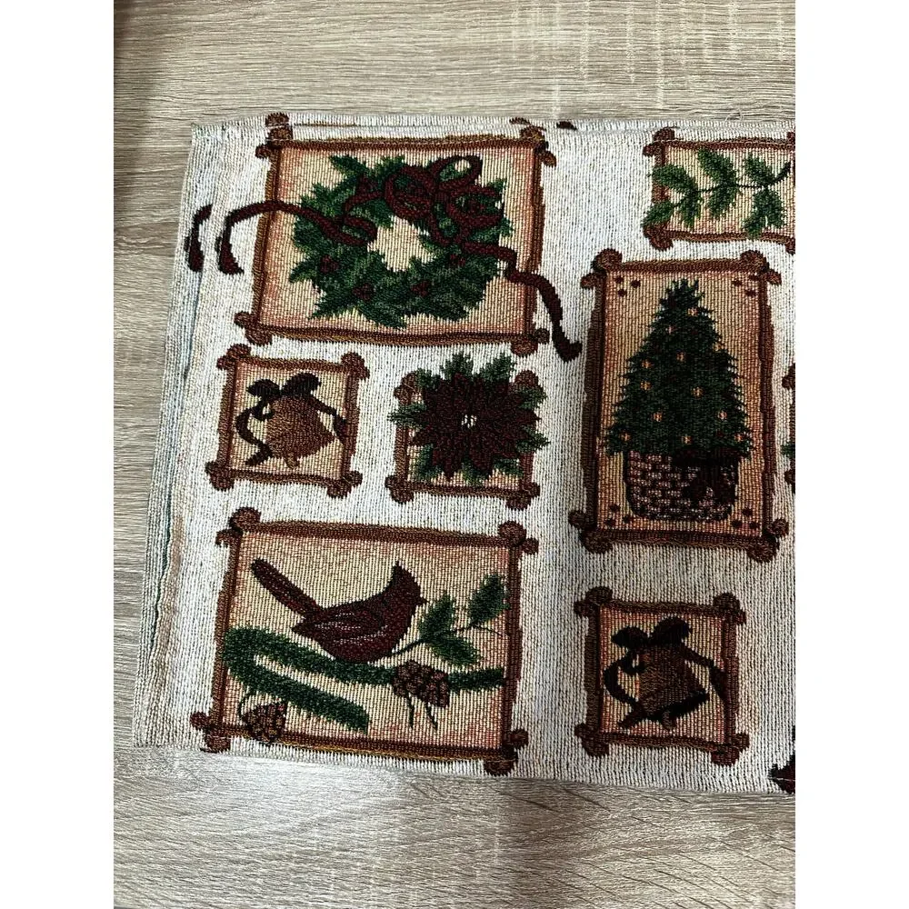 Christmas Holiday‎ Table Mats Lot of 5 Red